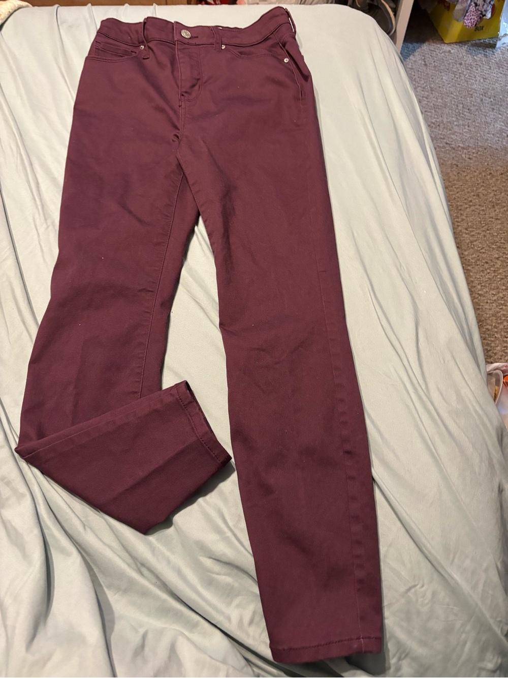 Zenana Wine Colored Slim Jeans Small